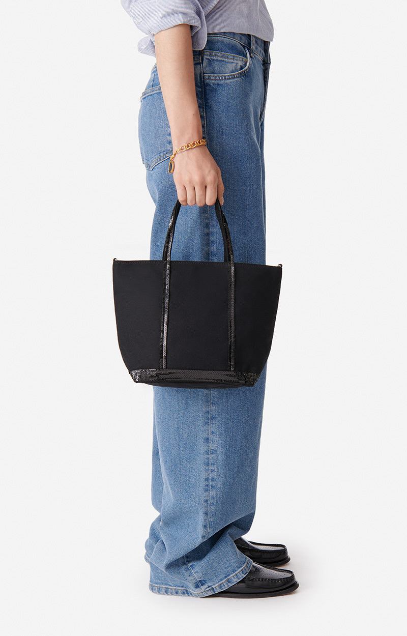 CANVAS S BLACK CABAS TOTE