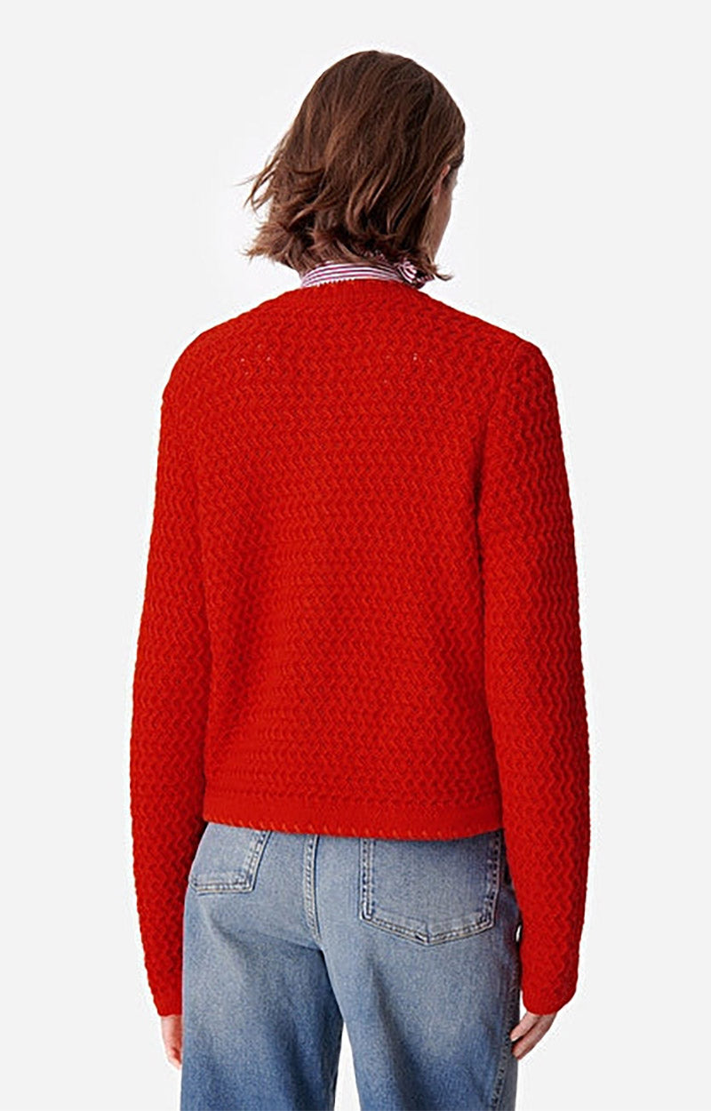 DORINA POPPY RED CARDIGAN