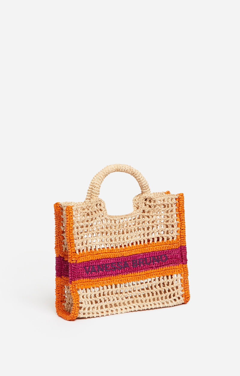 SMALL RAFFIA ORANGE BASKET
