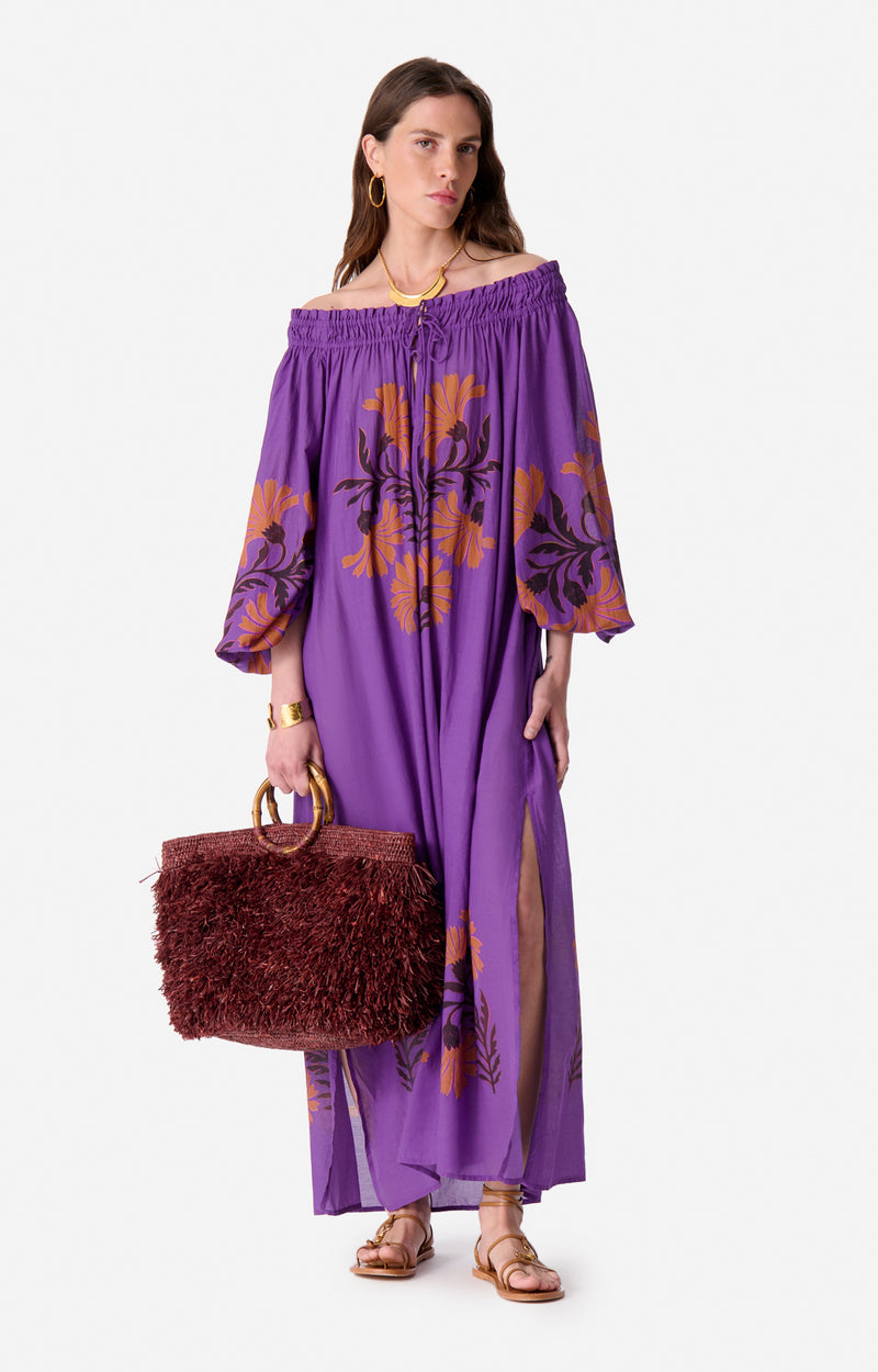 EMELDA PURPLE LONG DRESS