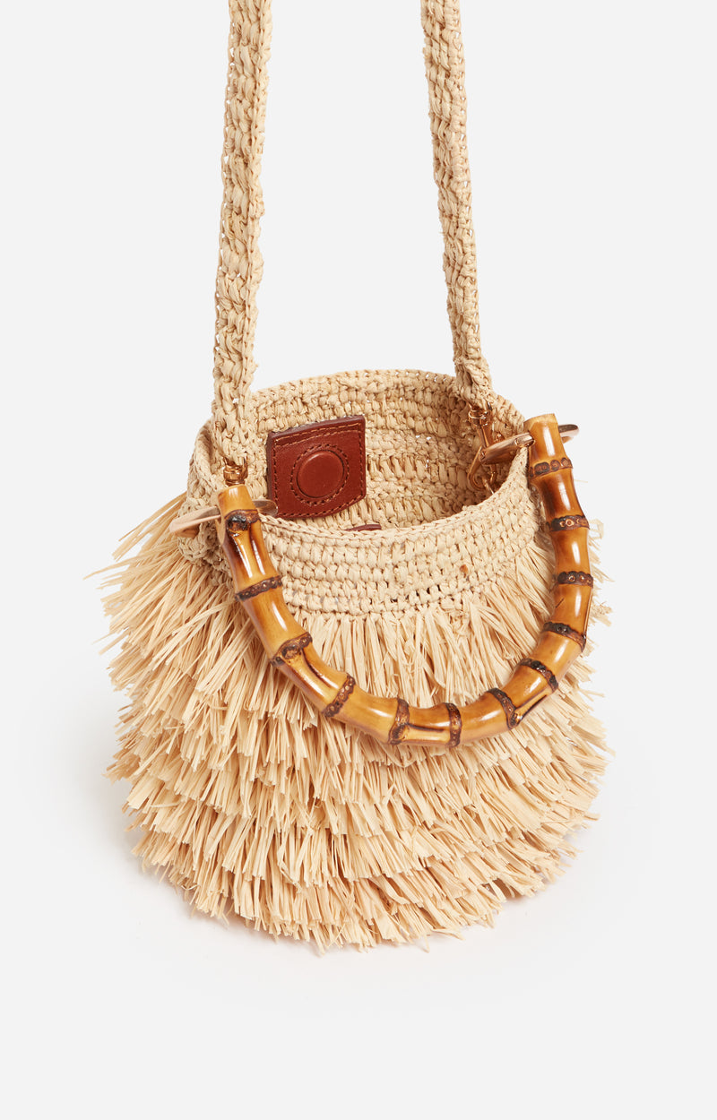 SMALL DEIA NATURAL PURSE BAG