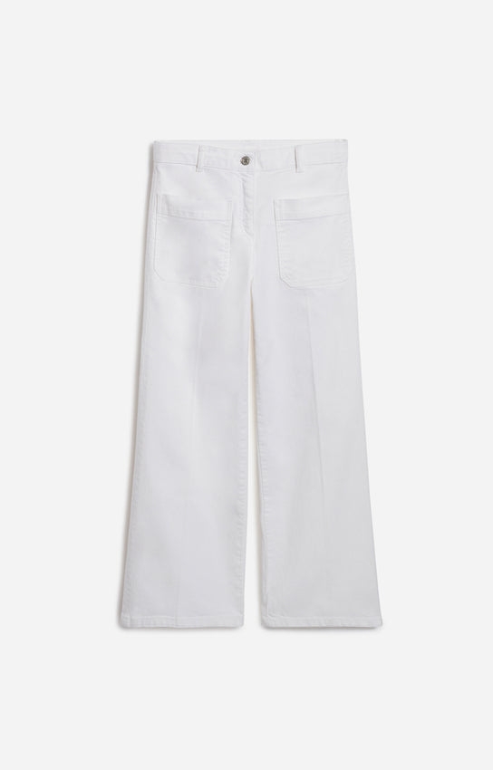 HELIAS WHITE CROPPED JEANS