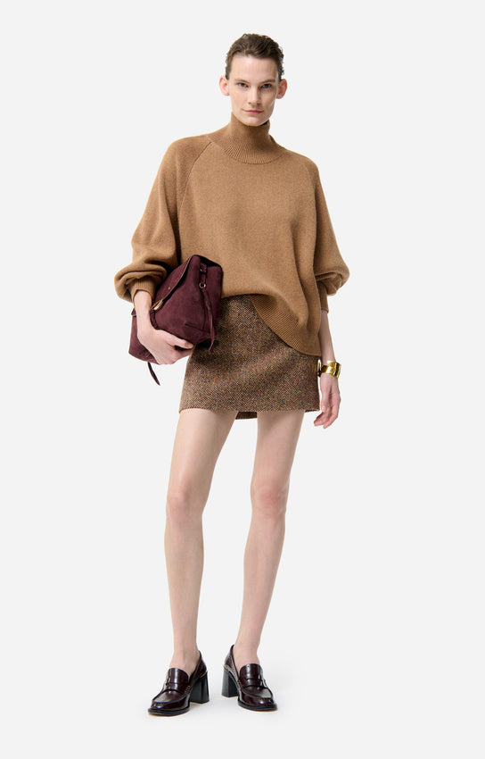 FRENE CAMEL WOOL TURTLENECK