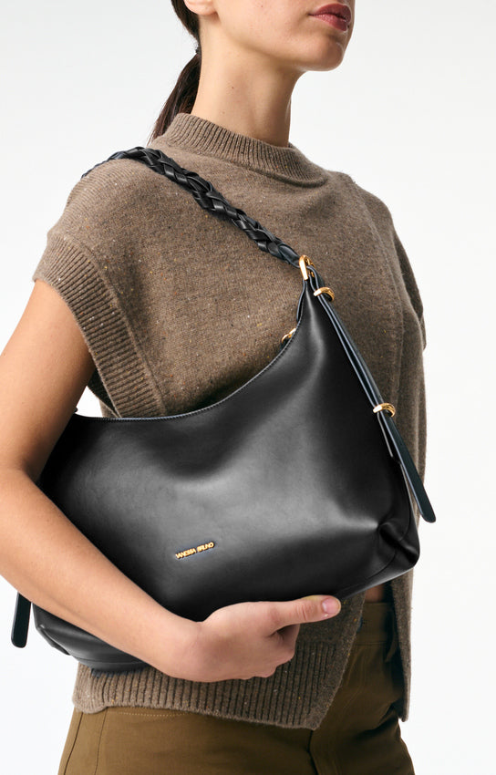 JESS PM ZIP BLACK BAG