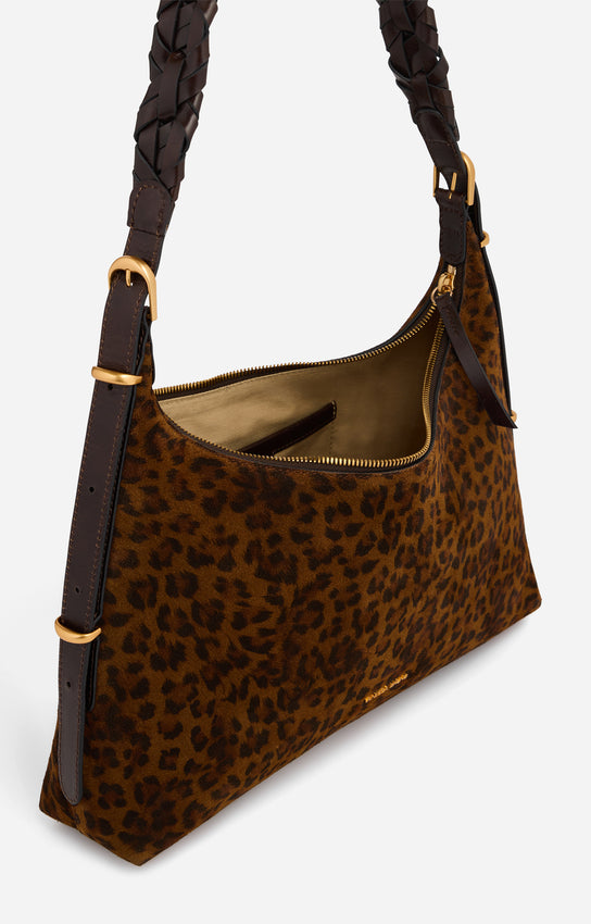 JESS LEOPARD SMALL HOBO BAG