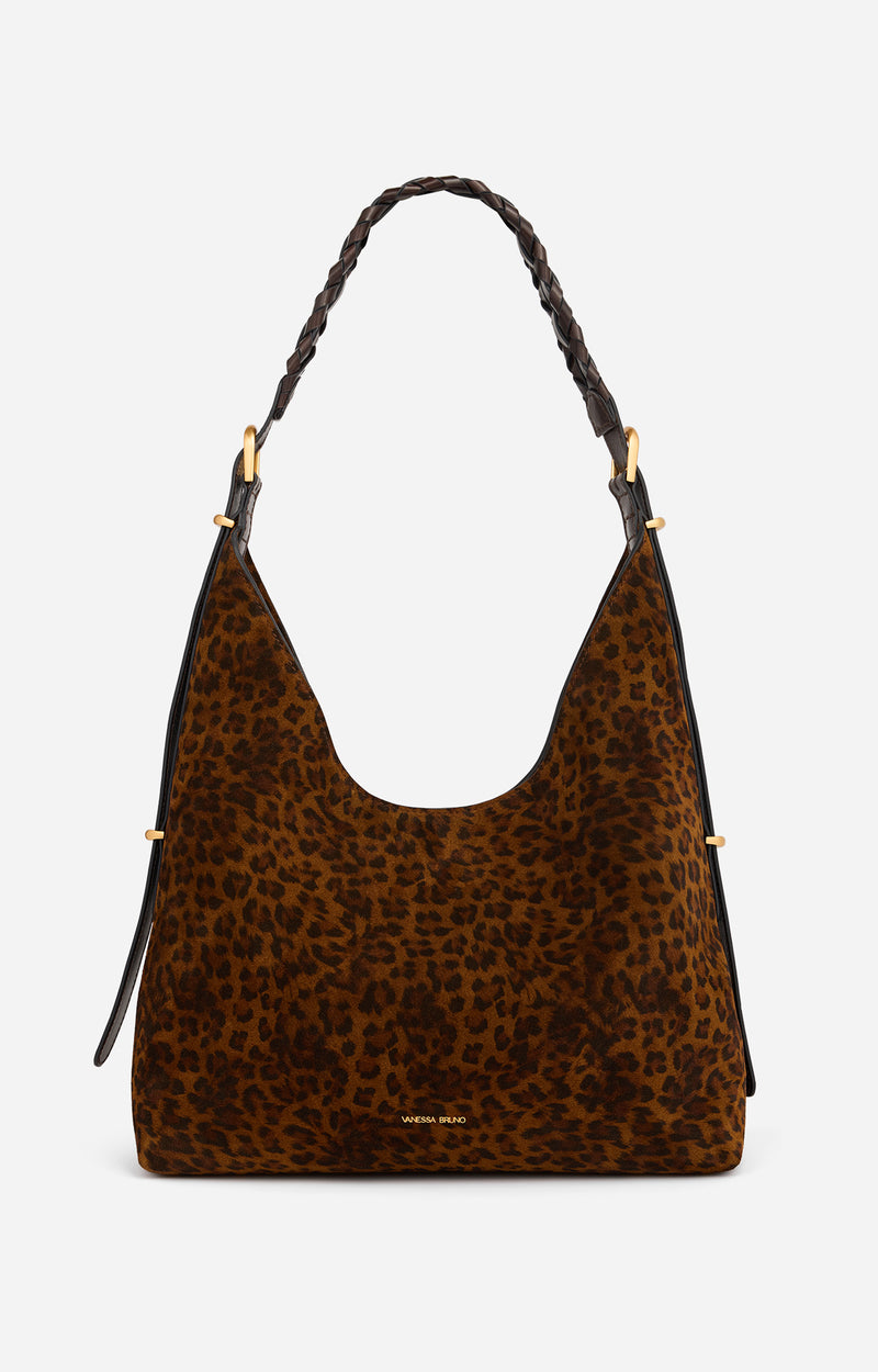 JESS LEOPARD LARGE HOBO BAG