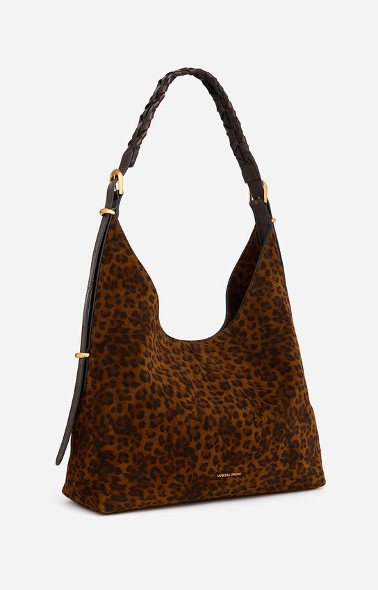JESS LEOPARD LARGE HOBO BAG