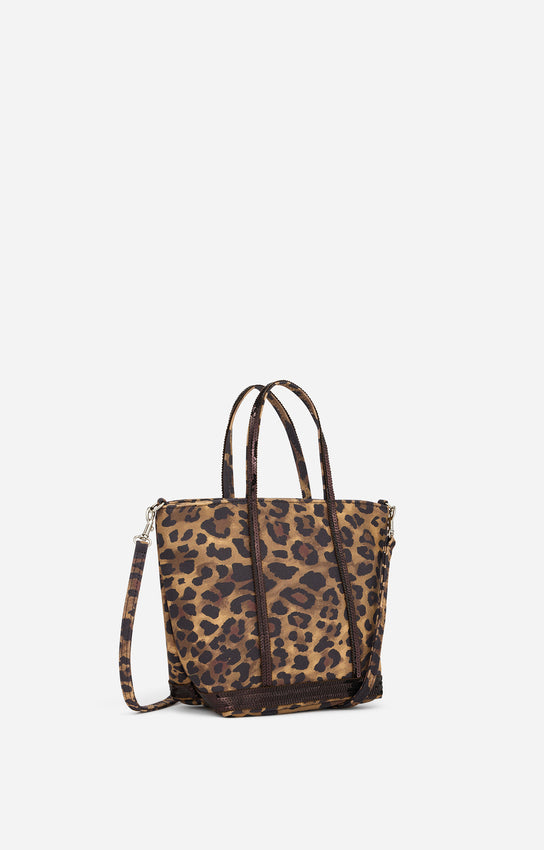 LEOPARD CABAS S WITH STRAP