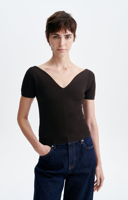 HELIA RIBBED TOP