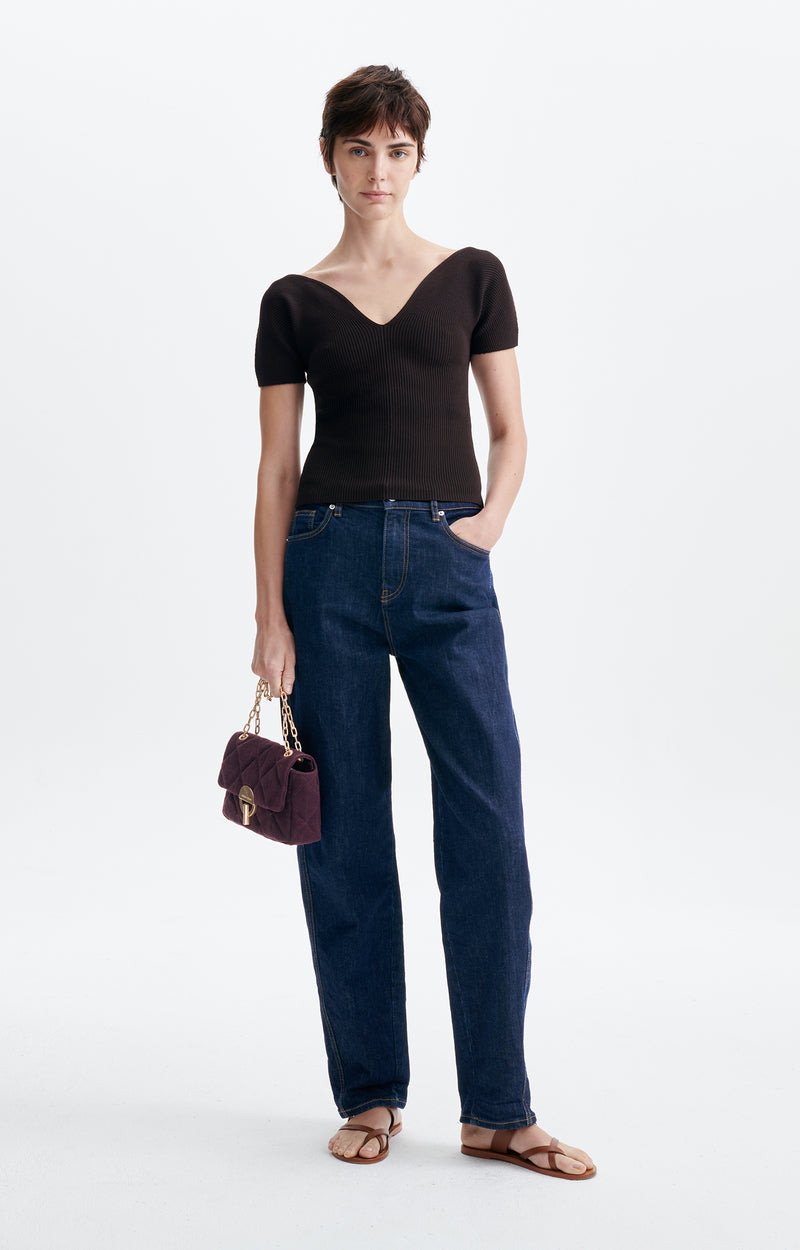 HELIA RIBBED TOP