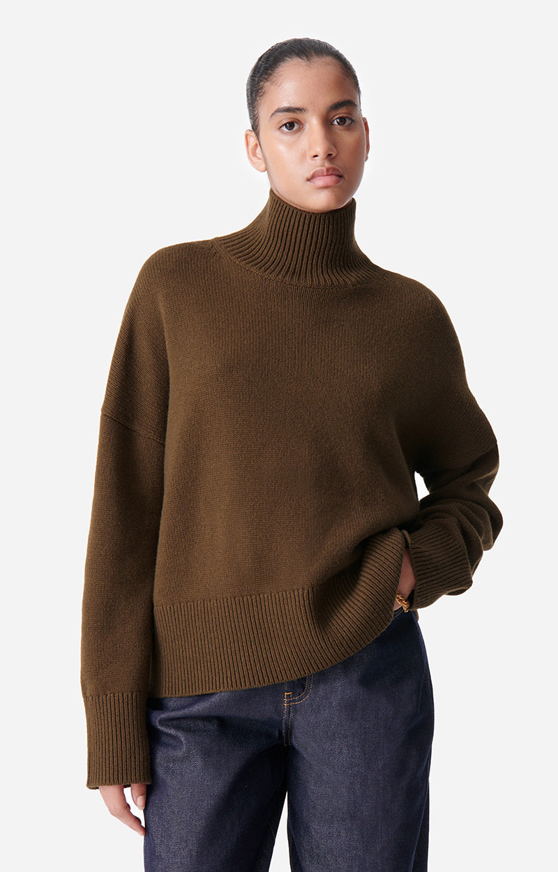 MALO KAKI SWEATER