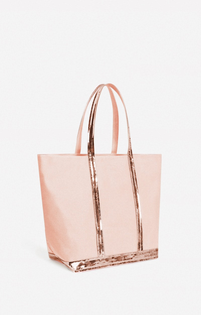 CANVAS L CORAL CABAS TOTE