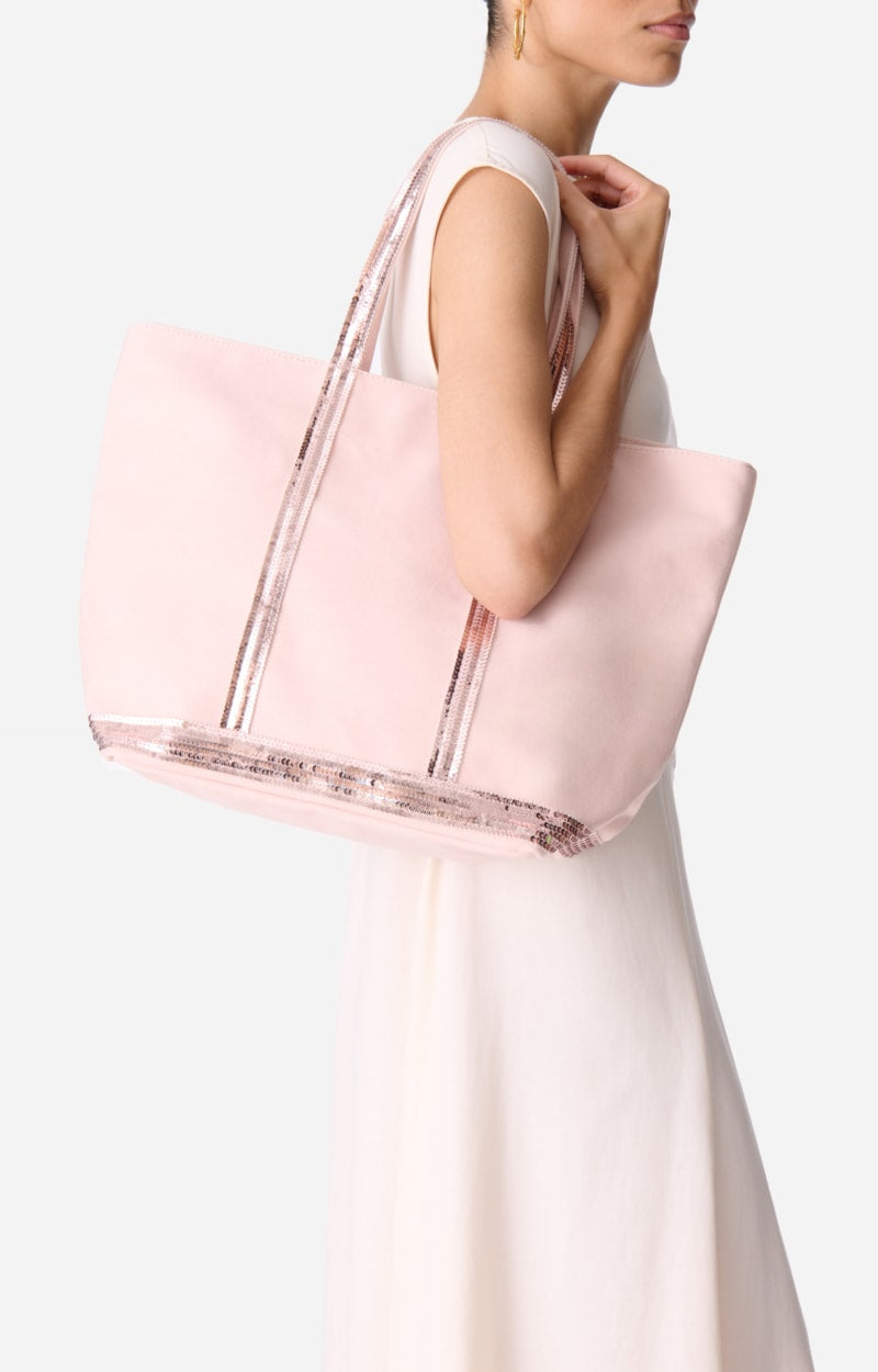 CANVAS L CORAL CABAS TOTE