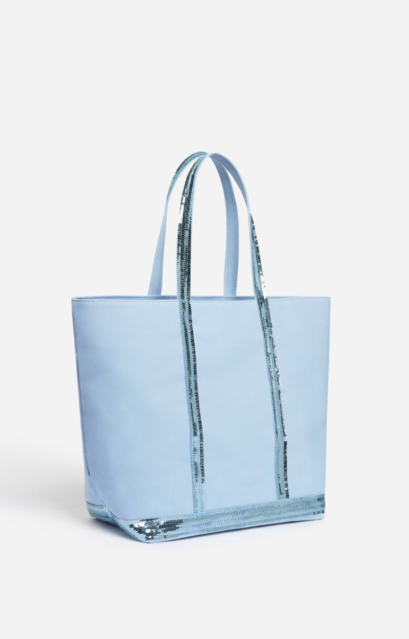 CANVAS L INDIGO CLAIR CABAS TOTE