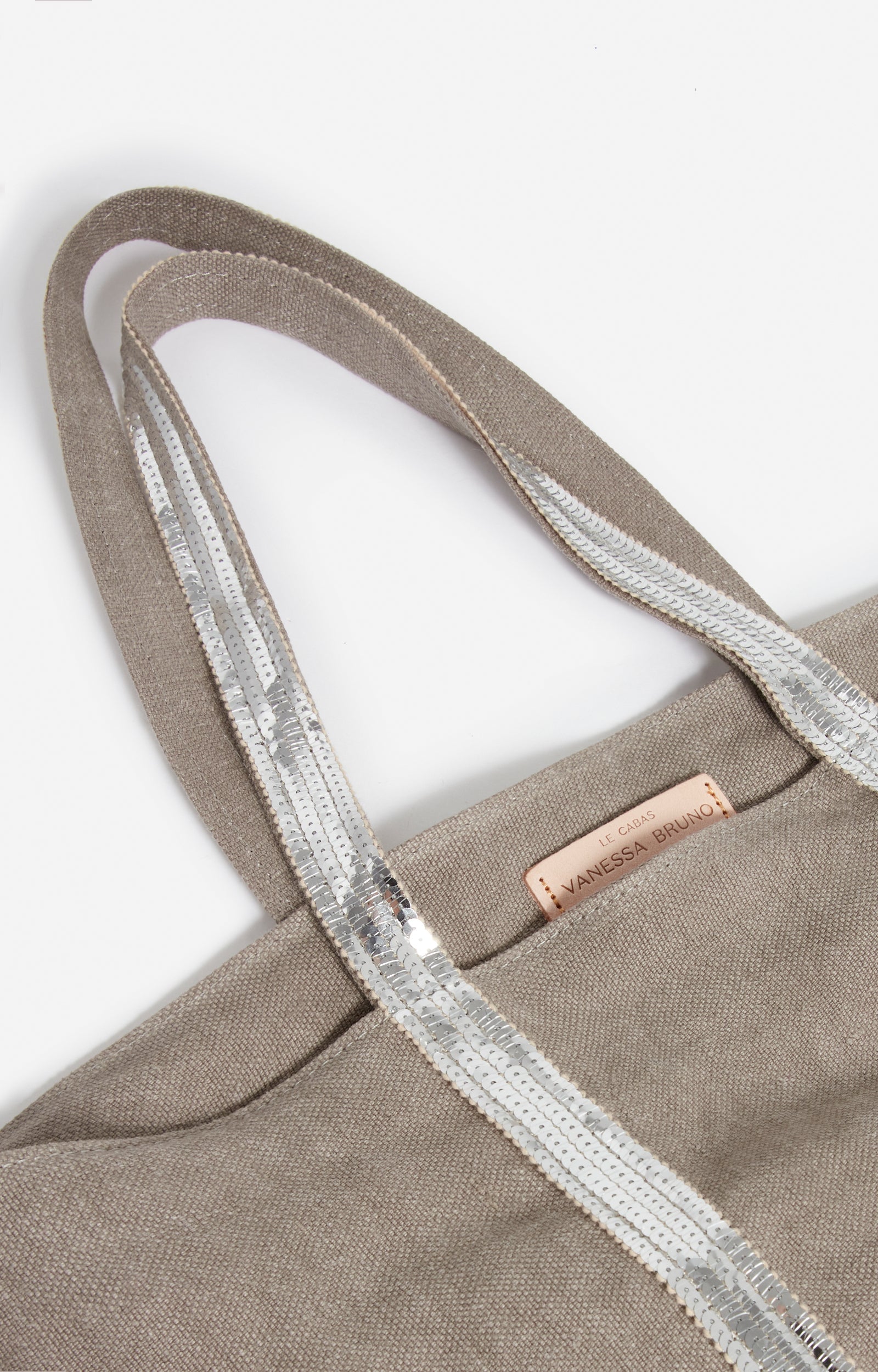 LINEN M LIMESTONE ZIPPED CABAS TOTE