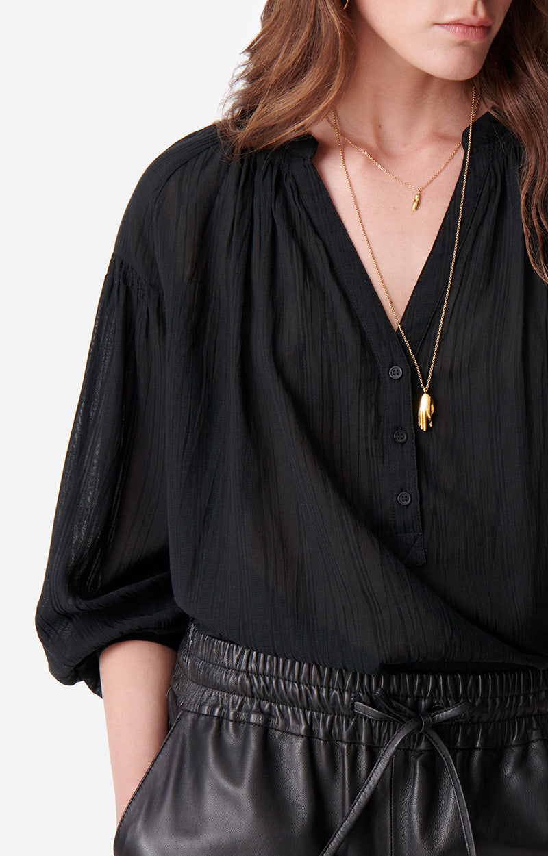 NIPOA BLACK BLOUSE