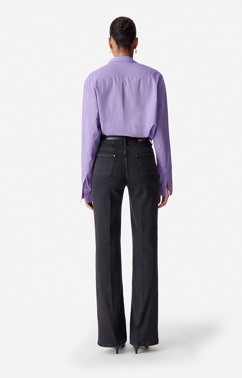 DOMPAY BLACK FLARE JEANS
