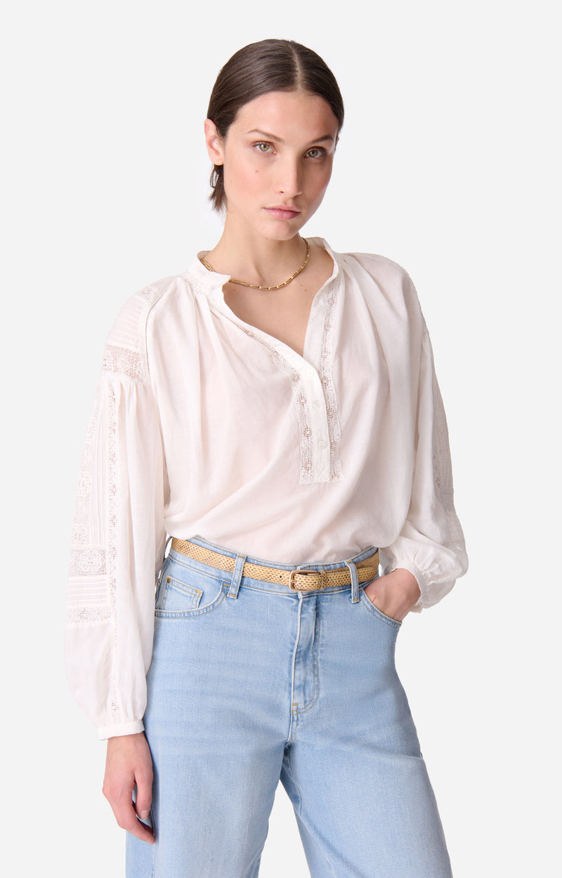 NIPOA WHITE BLOUSE