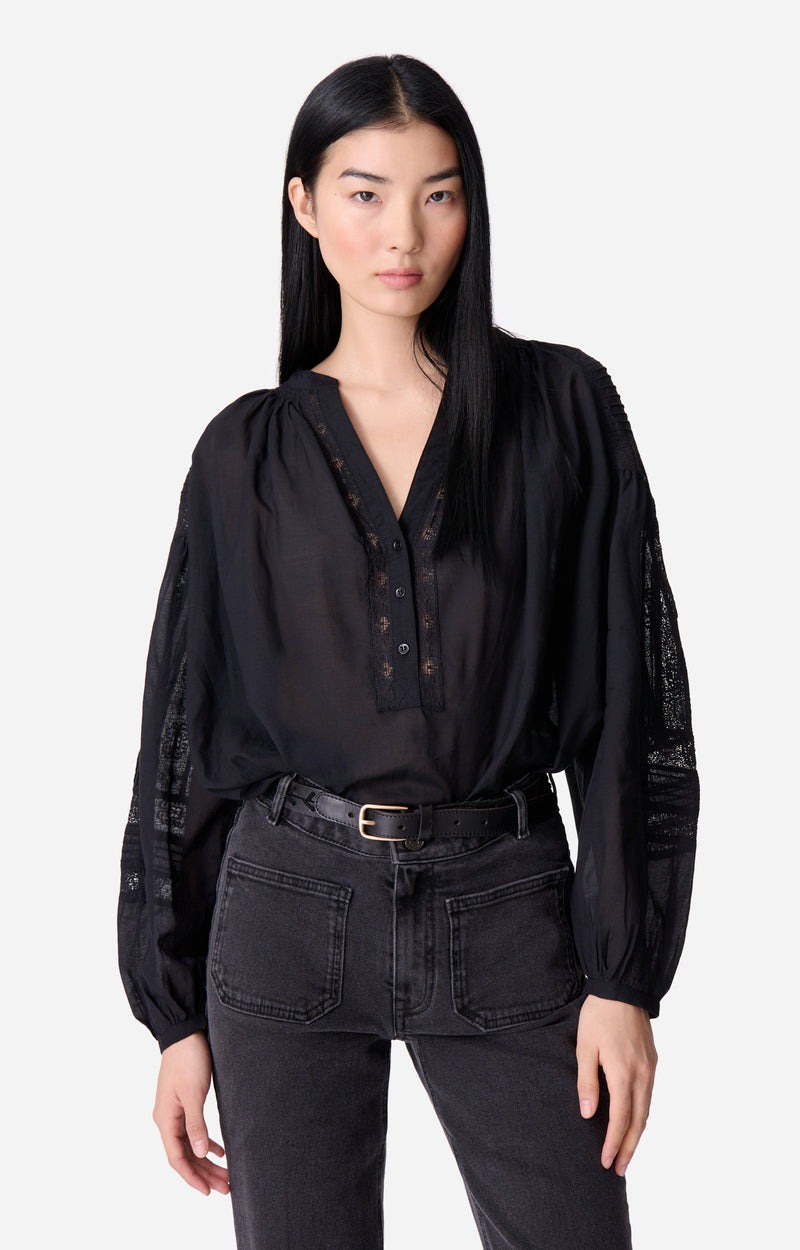 NIPOA BLACK BLOUSE