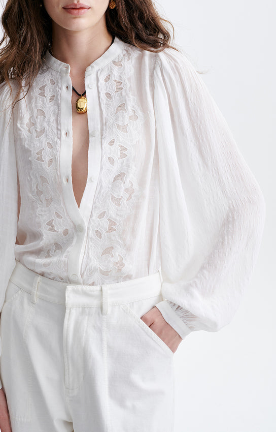 HALDO EMBROIDERED BLOUSE