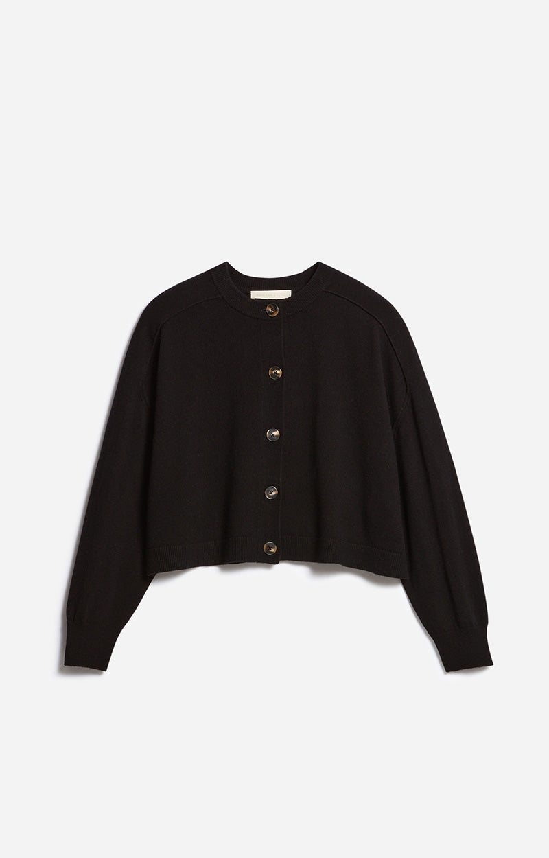 DOUVE BLACK CARDIGAN