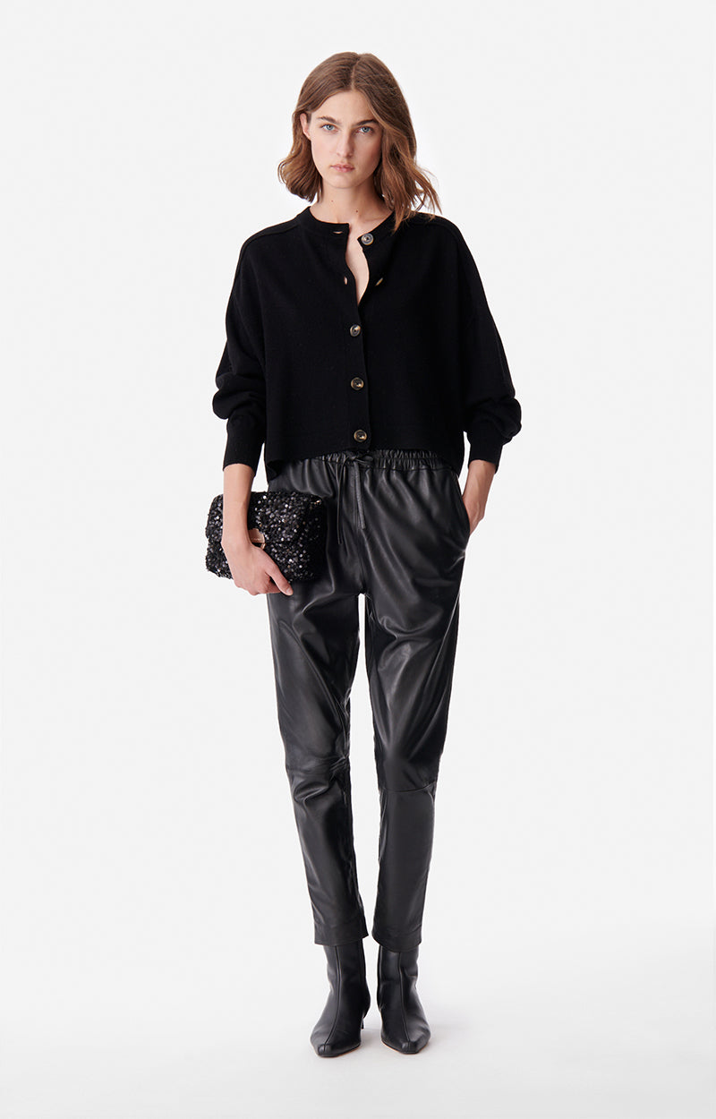 DOUVE BLACK CARDIGAN