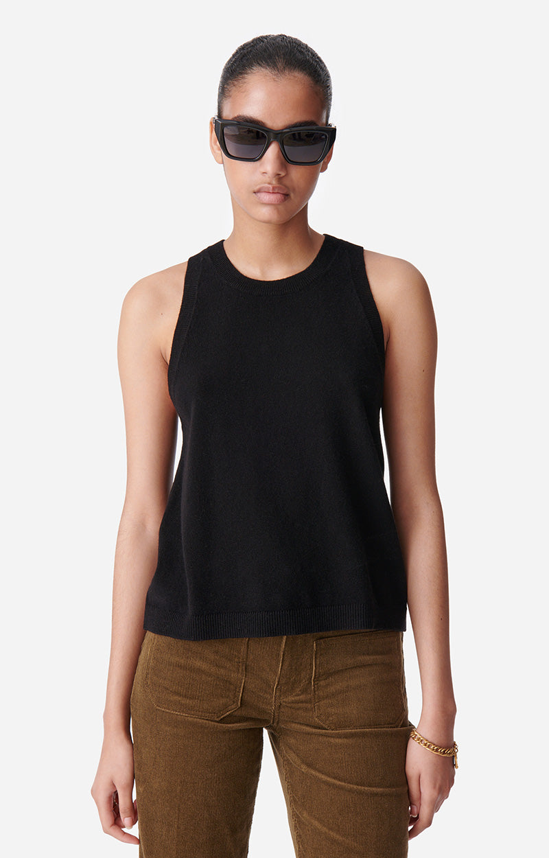 DESIREE BLACK TANK TOP
