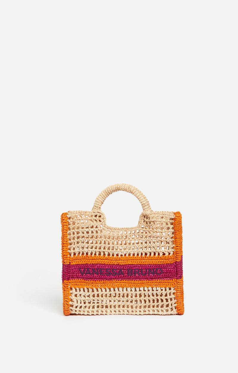 SMALL RAFFIA ORANGE BASKET