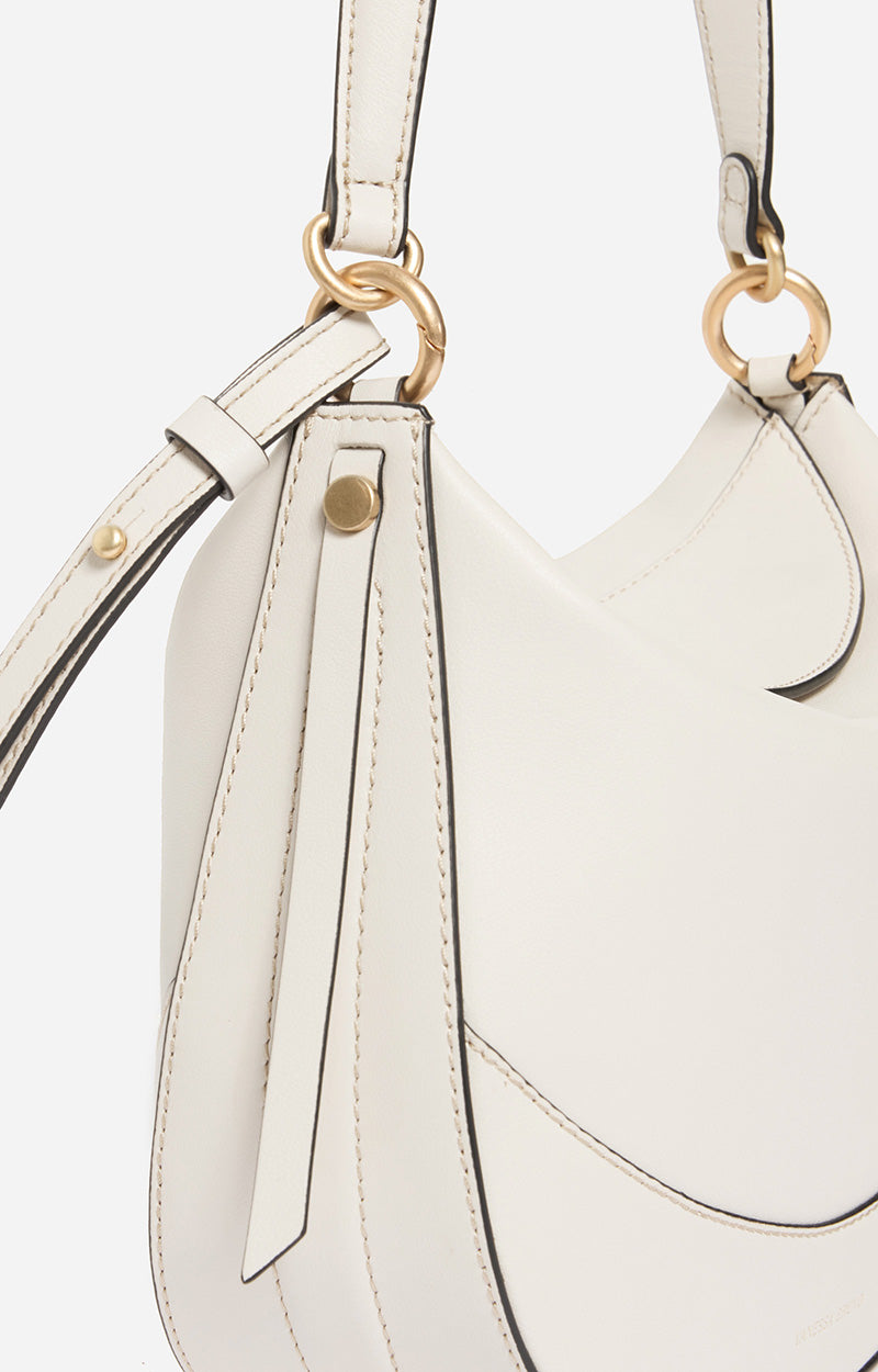 MEDIUM LEATHER IVORY DAILY BAG