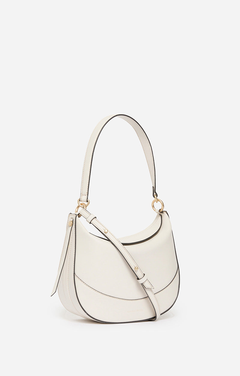 MEDIUM LEATHER IVORY DAILY BAG