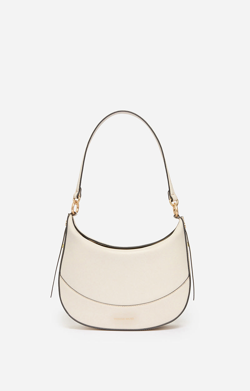 MEDIUM LEATHER IVORY DAILY BAG