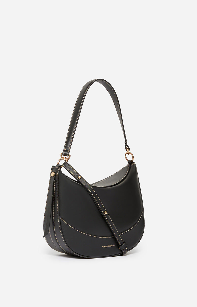 MEDIUM LEATHER BLACK DAILY BAG