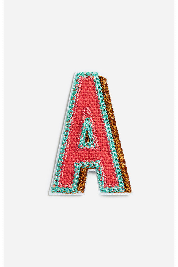 MULTICOLOR LETTER A PATCH