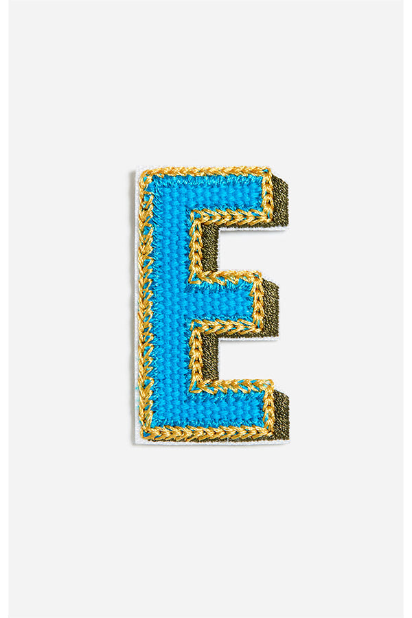 MULTICOLOR LETTER E PATCH