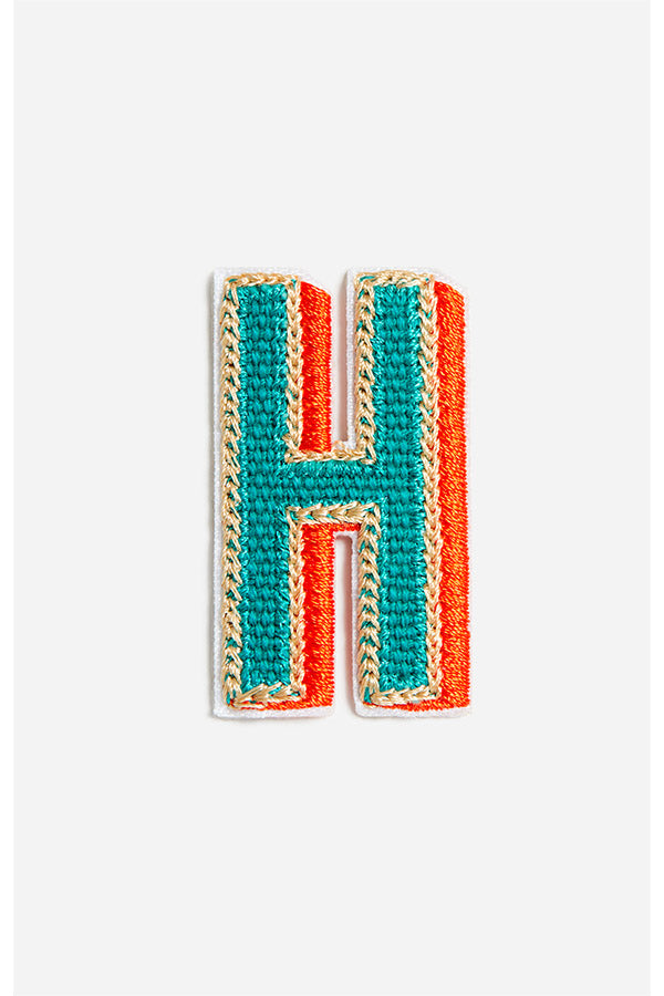 MULTICOLOR LETTER H PATCH