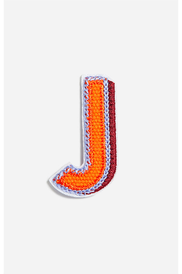MULTICOLOR LETTER J PATCH