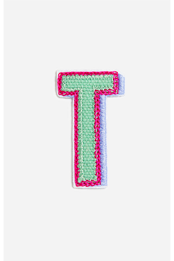 MULTICOLOR LETTER T PATCH