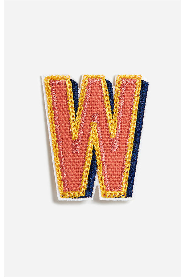 MULTICOLOR LETTER W PATCH