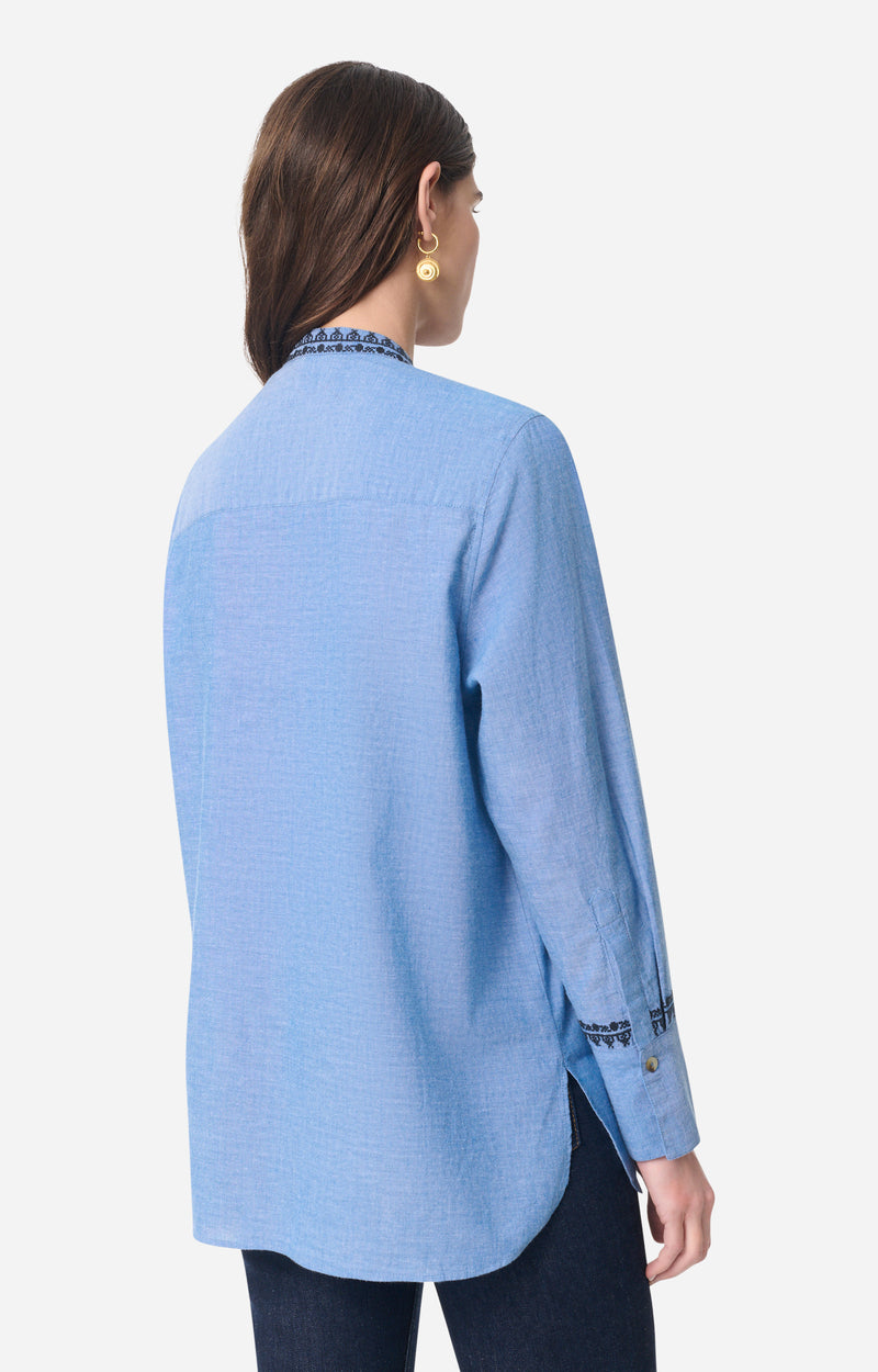 GASPARD CHAMBRAY BLOUSE