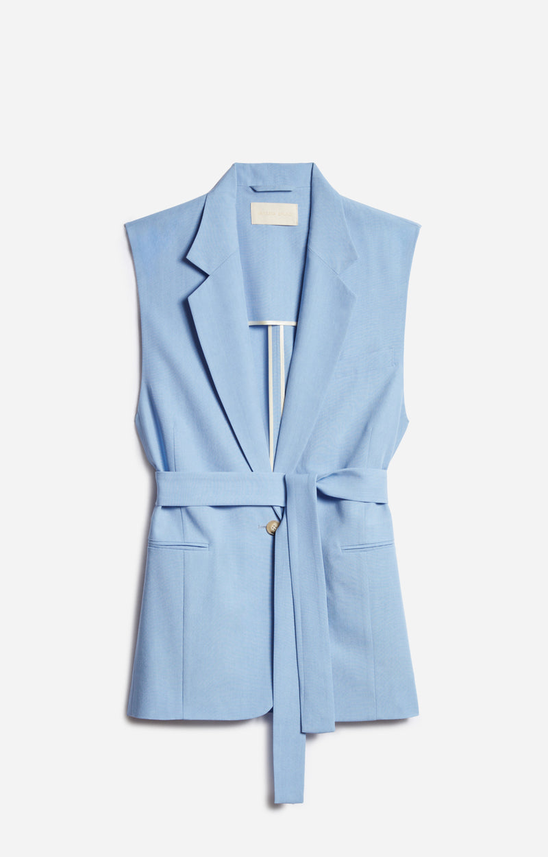 CHRISTEN BLEUET SLEEVELESS JACKET