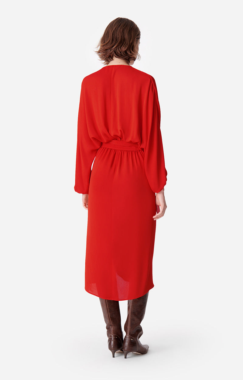 DAESSA POPPY RED DRESS