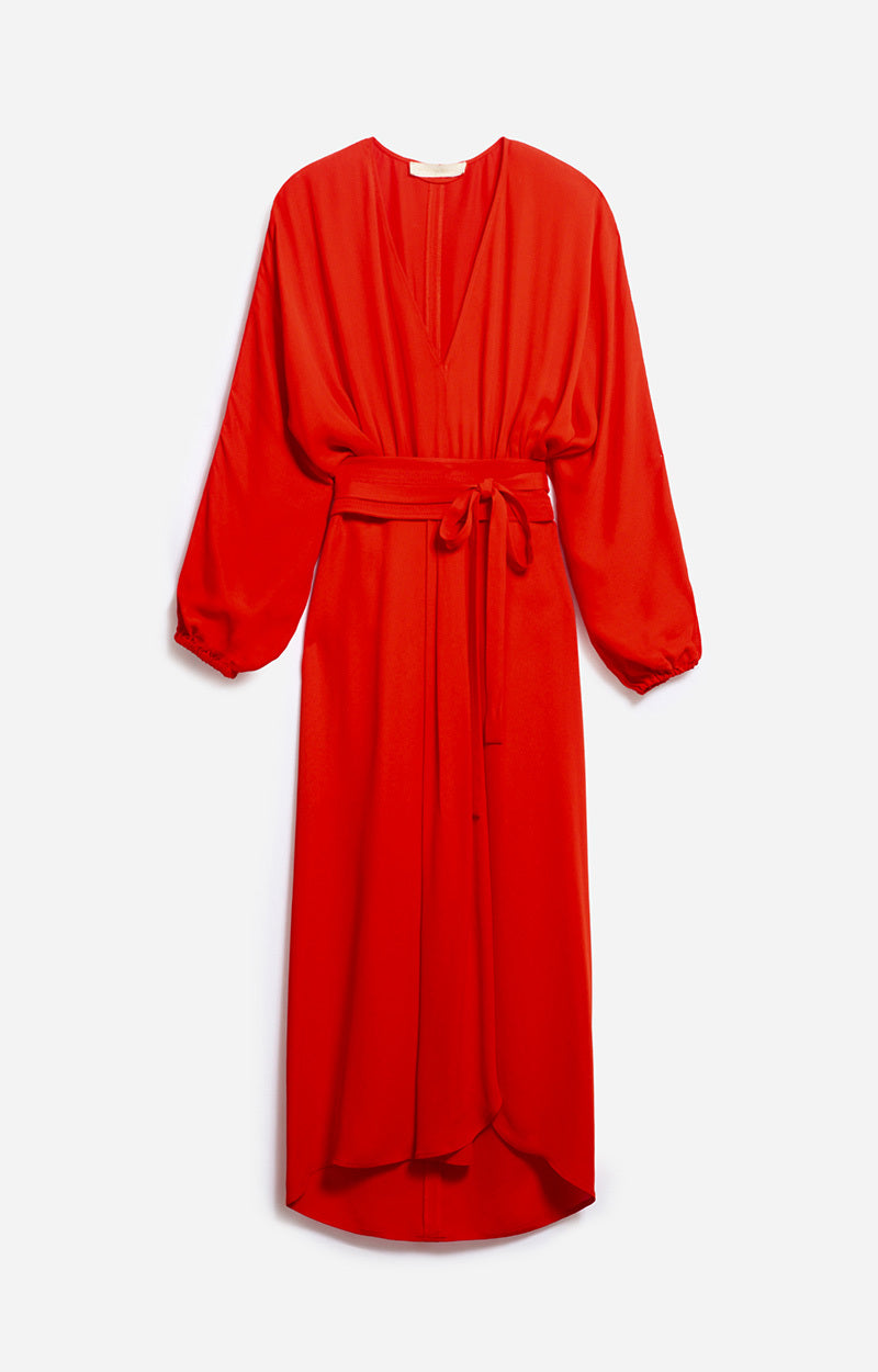 DAESSA POPPY RED DRESS