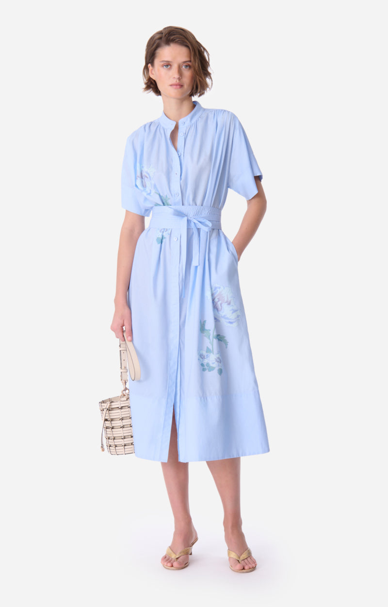 CIAO BLUE MIDI DRESS