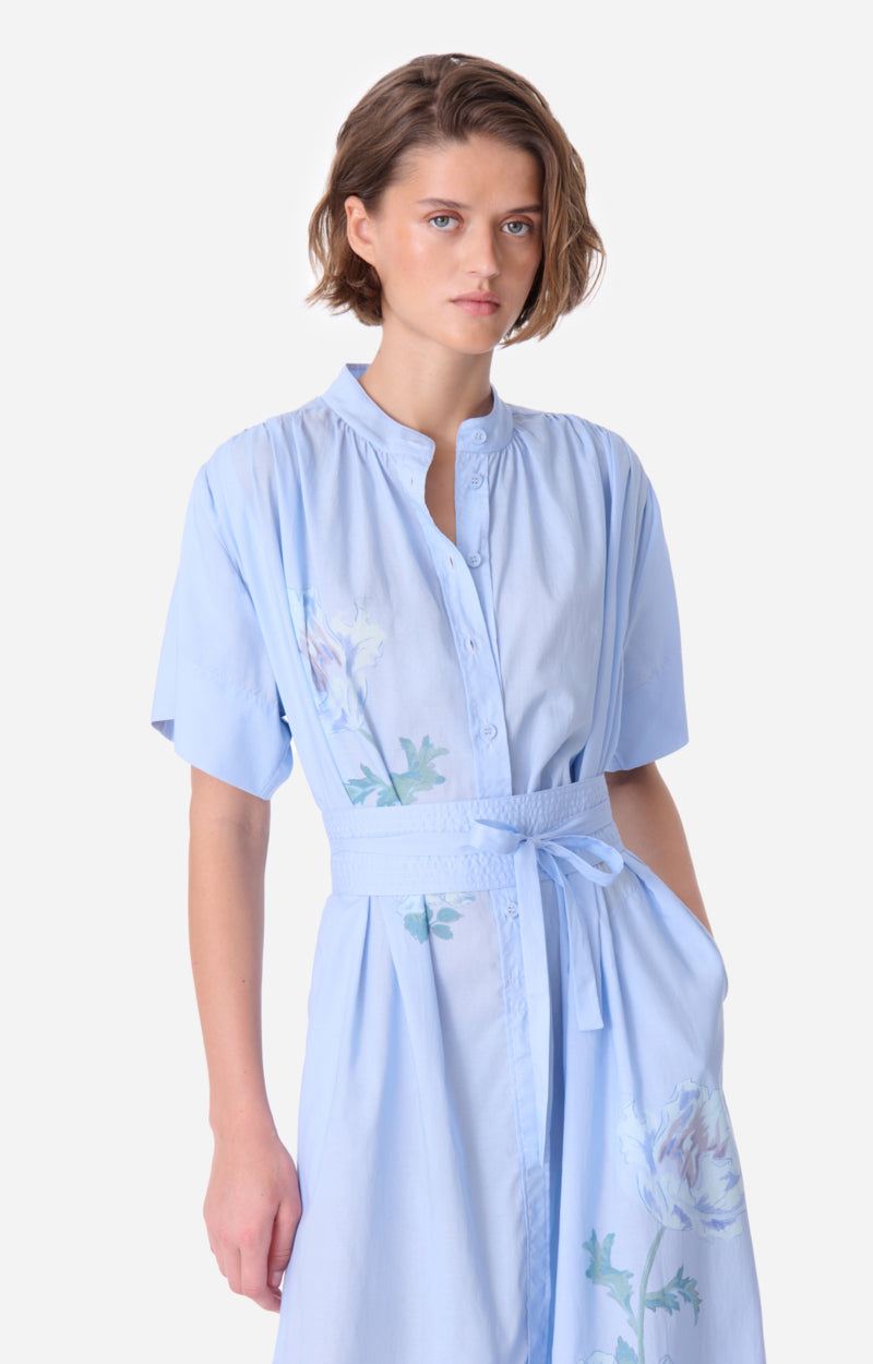 CIAO BLUE MIDI DRESS