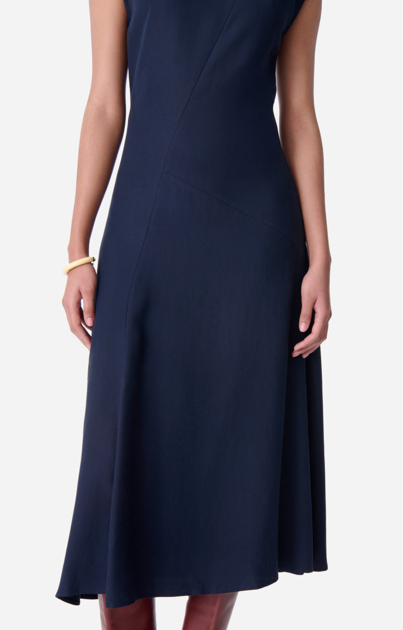 ENEA NAVY ASYMMETRIC DRESS