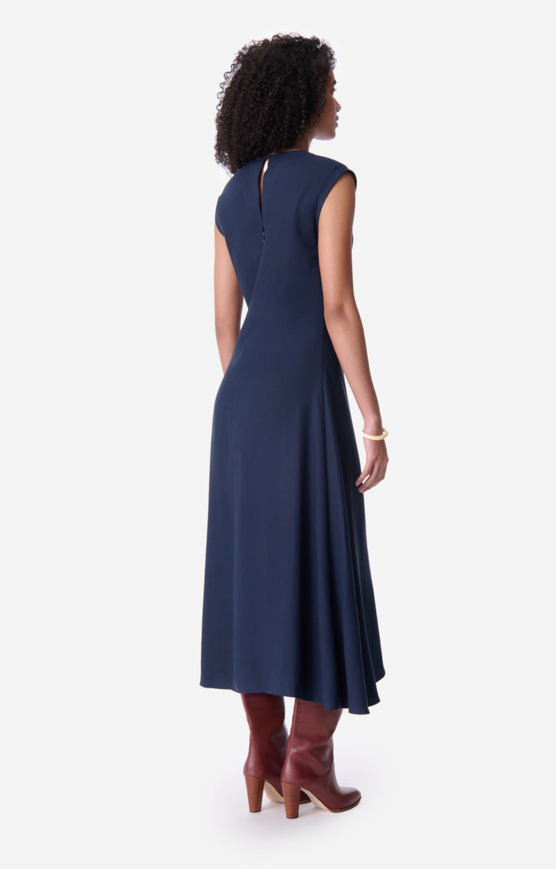 ENEA NAVY ASYMMETRIC DRESS