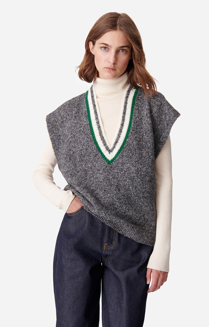 DALOBA MOTTLED GREY SWEATER