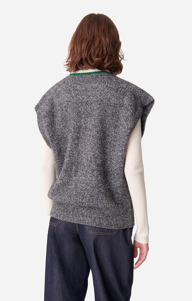 DALOBA MOTTLED GREY SWEATER