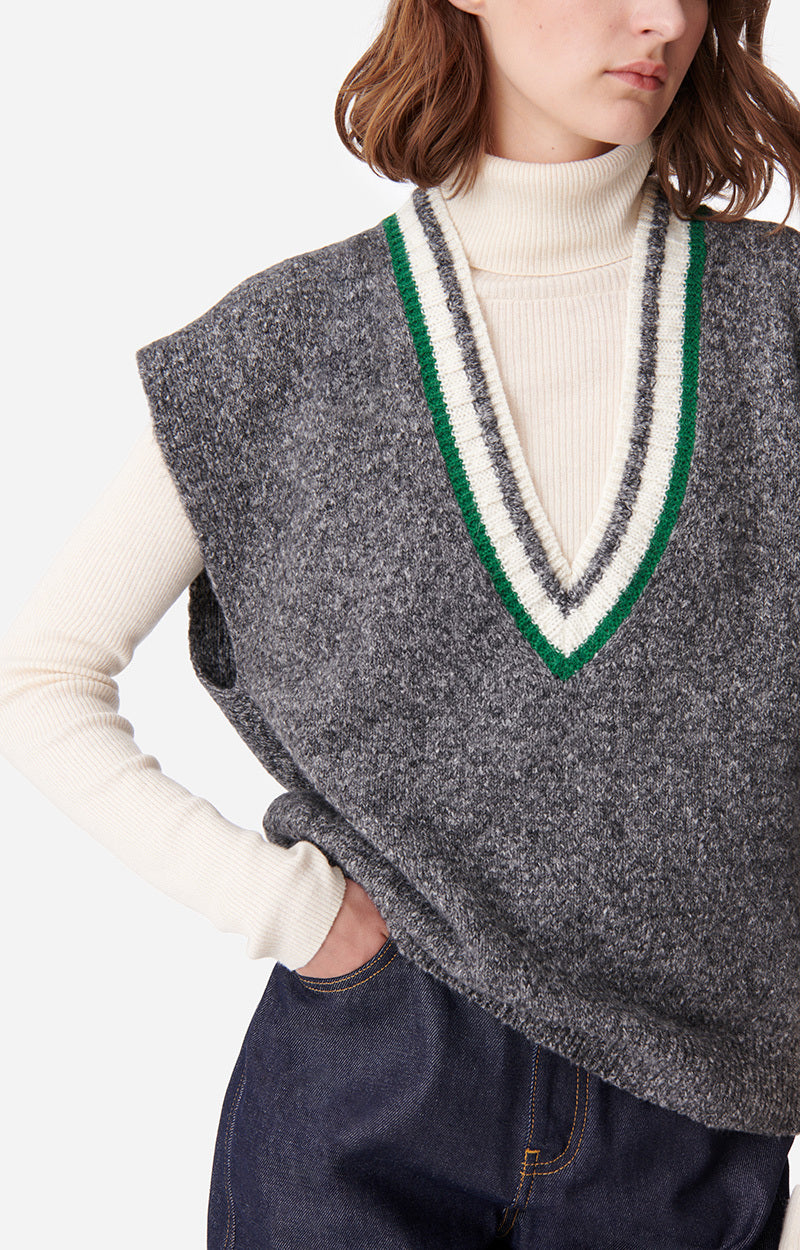 DALOBA MOTTLED GREY SWEATER