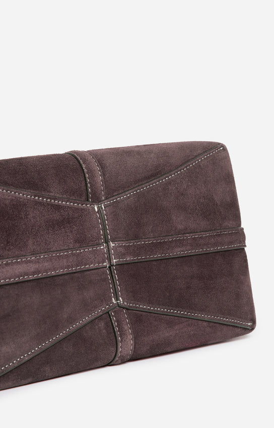 SMALL CALF LEATHER BROWN DAILY TOTE